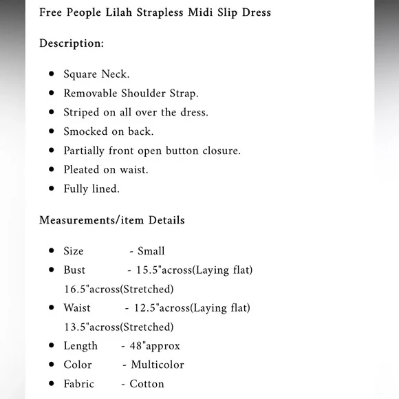 Free People Lilah Strapless Midi Slip Dress Option to add straps. - Picture 10 of 10